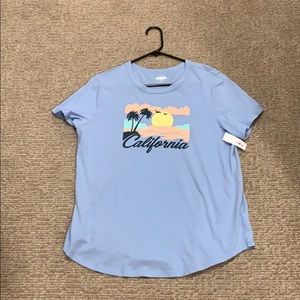 NWT Old Navy Size L “California” Short Sleeve Tee